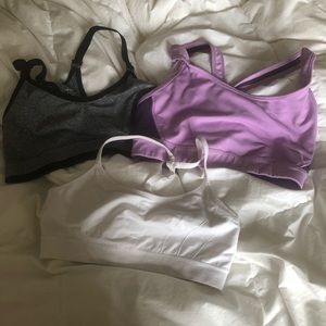 Lot of 3 medium sports bras(Victoria’s Secret,F21)